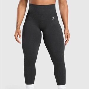 Mineral Black Gymshark Adapt Fleck Seamless Leggings. Love the compression!!